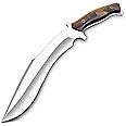 WARIVO Handmade D2 Kukri Knife - 15 Inch Fixed Blade Full Tang Machete for survival Clearing Bush, Yard Work, Gardening, Camping, Hiking, and Bushcraft Outdoor Activities