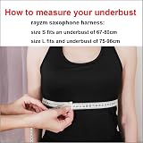 Rayzm Saxophone Strap Universal Double Shoulder Leather Harness S view 5