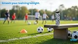 Smash Sipper Water Bottle 700ml with Straw Black Football Brand Smash view 6
