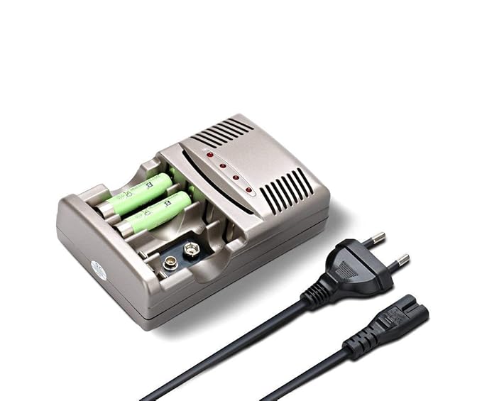 AAA Battery Charger with AAA (2 Pack) Ni-MH Rechargeable Batteries