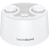 Adaptive Sound Technologies Lectro Sound 2 White Noise Machine - Simple Machine for Nursery or Bedroom - Non-Looping, Warm Wh