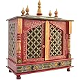 Rajasthan Art And Craft Wood Home Temple (Brown) (JL)