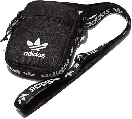 Amazon アディダス Adidas ロゴストラップ ジップ コンパクト ショルダーバッグfestival Crossbody Cl5475 ブラック ショルダーバッグ
