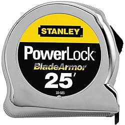 STANLEY PowerLock Tape Measure, Rule with Blade