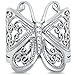 Oxford Diamond Co Filigree Butterfly Solid .925 Sterling Silver Ring Sizes 4-13 (12)
