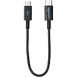 AmazonBasics USB Type-C to Micro-B 2.0 Short Charger Cable - 6 Inches (15.2 Centimeters) - Black