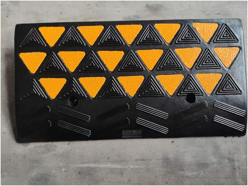 BESEA Rubber Curb Ramp Heavy Duty 44000lbs Professional Grade Loading Ramps Car Slope Ramp Threshold Ramp for Forklifts Trucks,Buses,Motorcycle (24"L × 12"W × 4"H Curb Ramp, Single Ramp).: Industrial & Scientific