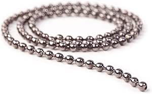 Hareline Dubbin Stainless Steel Bead Chain Eyes