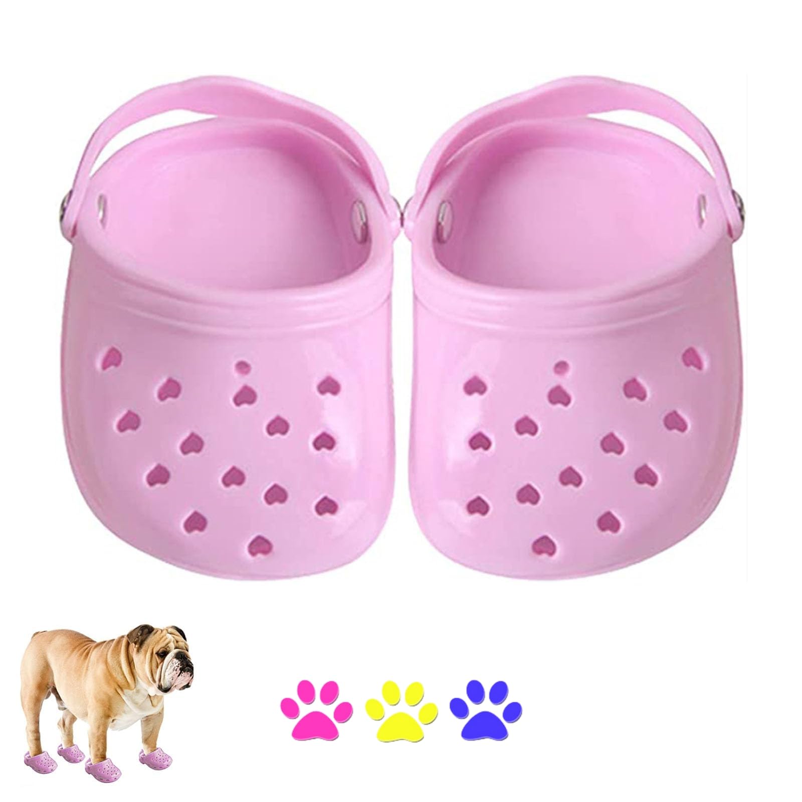 2 Pcs Pet Dog Shoes - Breathable Summer Sandals With Anti-Slip Sole for Puppy Small Dogs - Comfortable Rubber for Pet Festival Photo Shooting — image 1