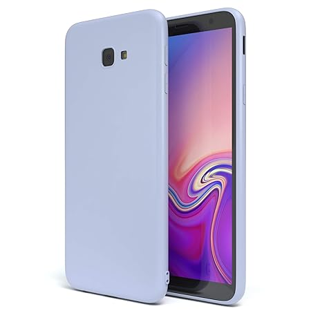 EAZY CASE Handyhülle Silikon mit Kameraschutz für Samsung Galaxy J4 Plus in Himmelblau Blau, Ultra dünn, Slimcover, Silikonhülle, Hülle, Softcase, Backcover