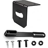 Aulpq Vehicle-Side Trailer Wiring Harness Mounting Bracket Kit, with Screws and Connector Dust Cover, for 4 Way Trailer Plug and Trailers Wire Connector, Compatible with 58301 58300 58200