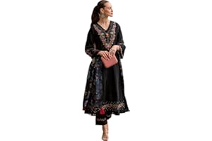 The Red Lion Enterprise women Anarkali Suit Alia cut kurti pant and Dupatta 3pc set salwar suit
