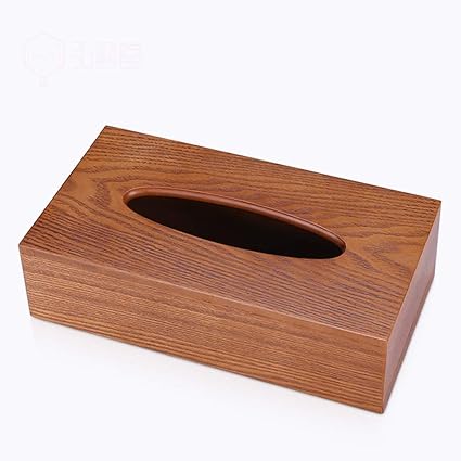 UCYG Madera de Tejido Rectangular Cubierta de la Caja - Eco Friendly