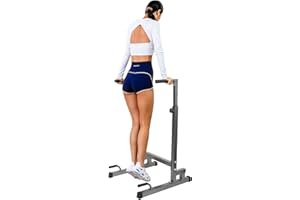 Lucky Tree Pull Up Dip Bar, Adjustable Dip Station, Multi-Function Power Tower Calisthenics Equipment For Home Gym