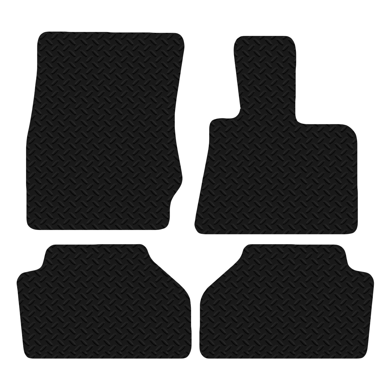 Carsio Car Mats For BMW X4 2014 to 2018 (F26) 3mm 4pc Set Tailored Fit Rubber Floor Mat Complete Accessory Black Custom Fitted - Anti-Slip Backing, Heavy Duty & Waterproof