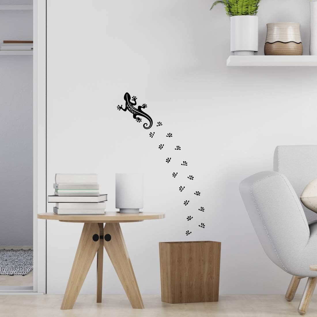 Lizzard Wall Sticker Window Decal Nursery Room Decor Animal Bedroom Stickers Living Room Removable Mural Kitchen DIY Decals Tribal Kids Fridge car Decoration Vinyl Art Decor Reptile Walls Children - Image 4