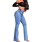 utcoco High Waisted Bootcut Jeans for Women 2025 Trendy Stretch Slim Fit Bell Bottom Flare Jeans for Women