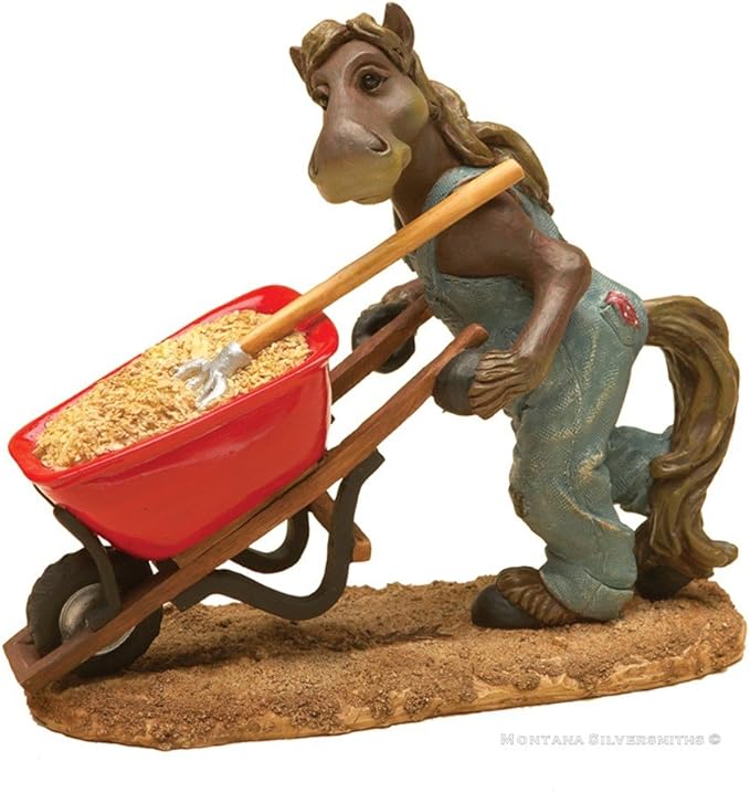 Montana Silversmiths Resin Figurine Elmer Work Horse Figurine Amazon