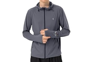 MAISON MISFITS 15 Mens Sun Protection Jacket Summer Cooling Hoodie Full Zip Fishing Spf Uv Lightweight Shirt UPF 50+