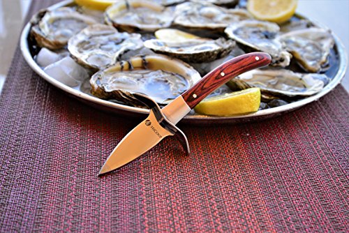 4 Oyster+Knife+HiCoup+Wood+handle+Shucking