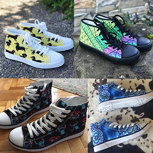 LedBack Periodic Table Canvas Shoes for Women Causal Sneakers Teenagers Girls Lightweight 3D Trainers