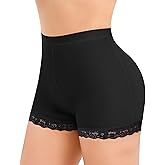 AOSBOEI Boyshort Underwear for Women Butt lifting Shapewear Tummy Control Panties Lace Under Slip Shorts for Dress