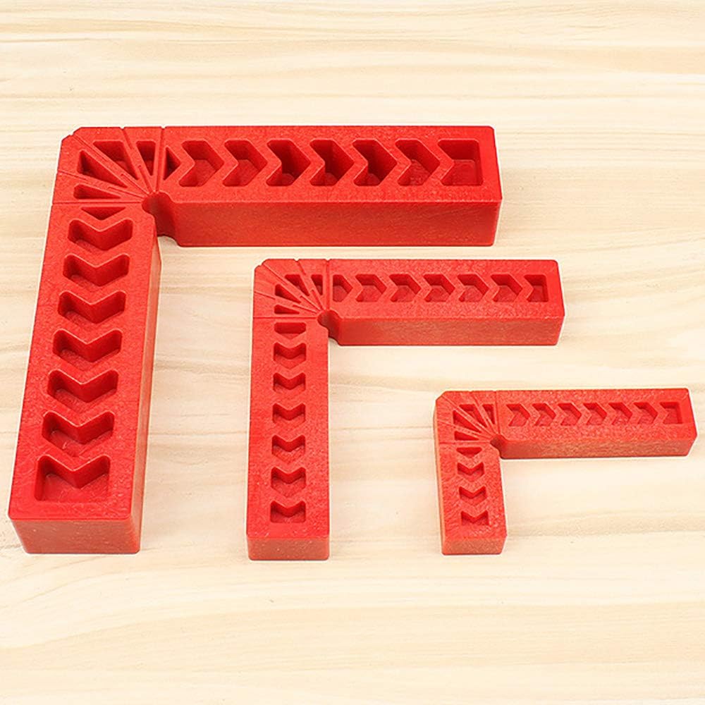 POFET 4pcs 90 Degree Positioning Clamp L Type Right Angle Clamps Woodworking Tool Auxiliary Locator Plastic Square Ruler Angle Holder for Carpenters DIY Enthusiasts(6inch) - Image 4