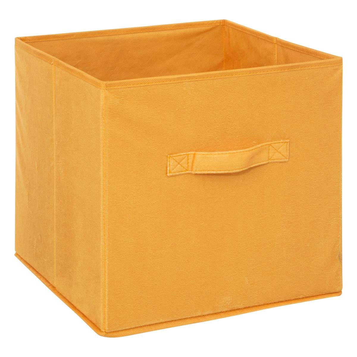 5 five simply smart Velour Basket 31 x 31 cm Mix N Module Yellow - 31 x 31 cm