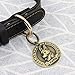 FunTags Bronze Breeds Customized Dog Head 3D Effect Dog ID Tag,High-Relief Copper Dog Tag,Personalized Stainless Steel Front&Back Laser Engraving Dog Name Tag,German Shepherd Tag