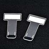 WSERE 5 Pieces Transparent Car Parking Ticket Holder Clip Car Windshield Windscreen Tickets Holder with Adhesive Tape