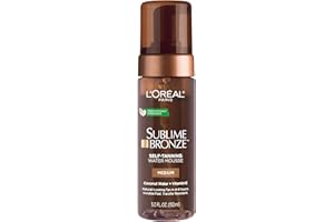 L'Oreal Paris Sublime Bronze Self Tanning Water Mousse, Streak-Free Natural Looking Tan, 5 fl. Oz