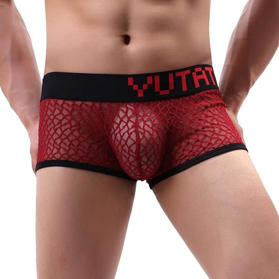 Amazon 男性下着 ボクサーパンツ メンズ Kukoyo ボクサーブリーフ メッシュ 通気 透ける 過激 ローライズ ブリーフ インナーパンツ 立体成型 前とじ アンダーウェア 肌着 大きいサイズ おしゃれ かっこいい 紳士 抗菌防臭 彼氏 息子 ギフト プレゼント ボクサー 通販