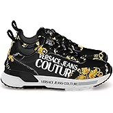 VERSACE JEANS COUTURE Womens Baroque-Print Black Chunky Sneakers