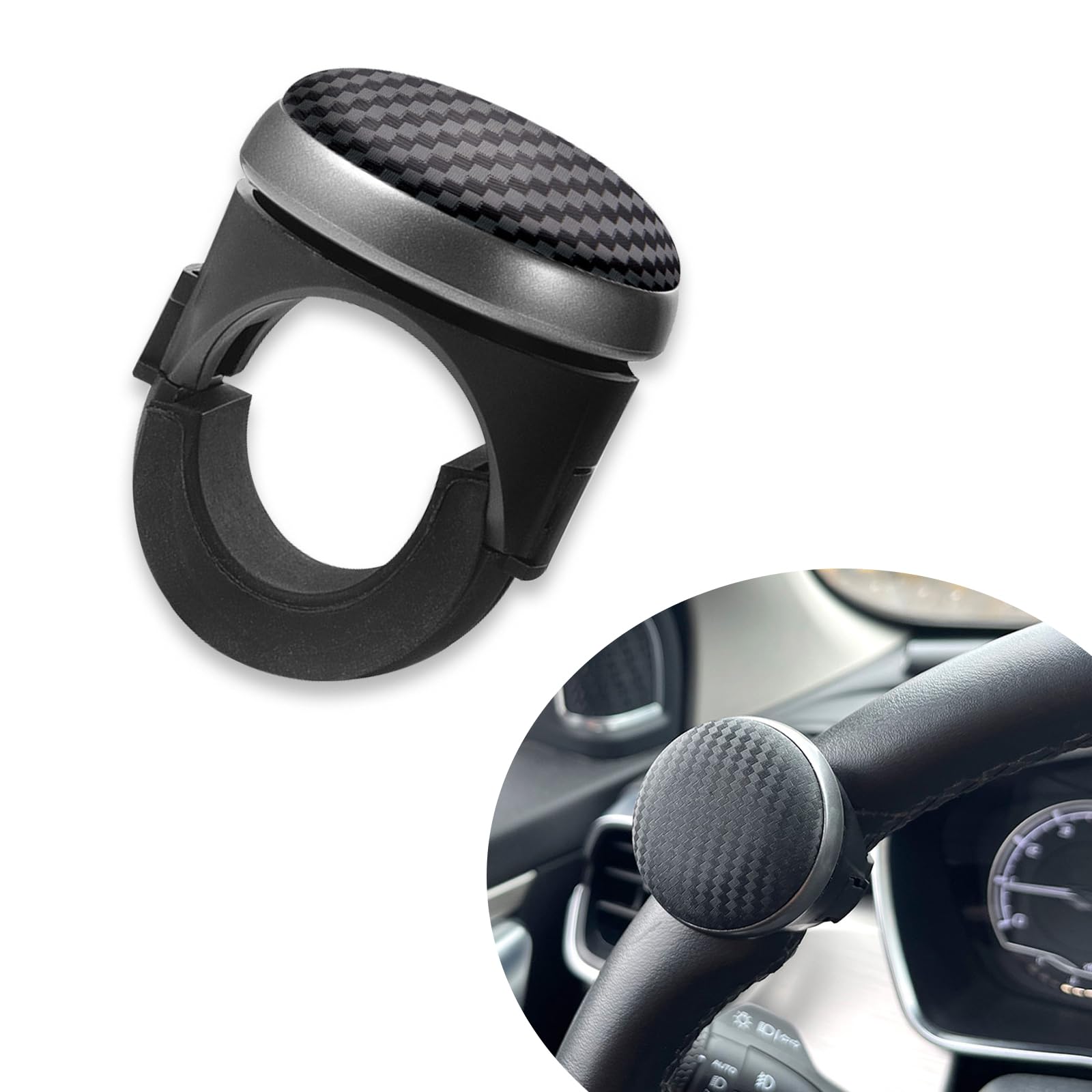Car Steering Wheel Spinner 360 Degrees Rotation Tractor Accessories Brown Power Steering Handle Ball I.827674957