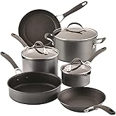 Circulon A1 Series with ScratchDefense Technology Nonstick Induction Cookware/Pots and Pans Set, 9 Piece, Graphite