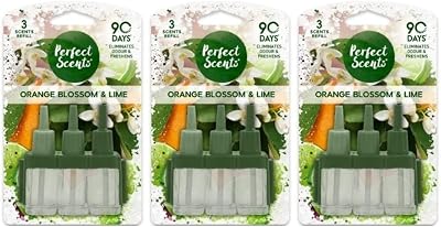 Perfect Scents Plug In Refill 3 Packs 3x20ml Orange Blossom Lime 3volution