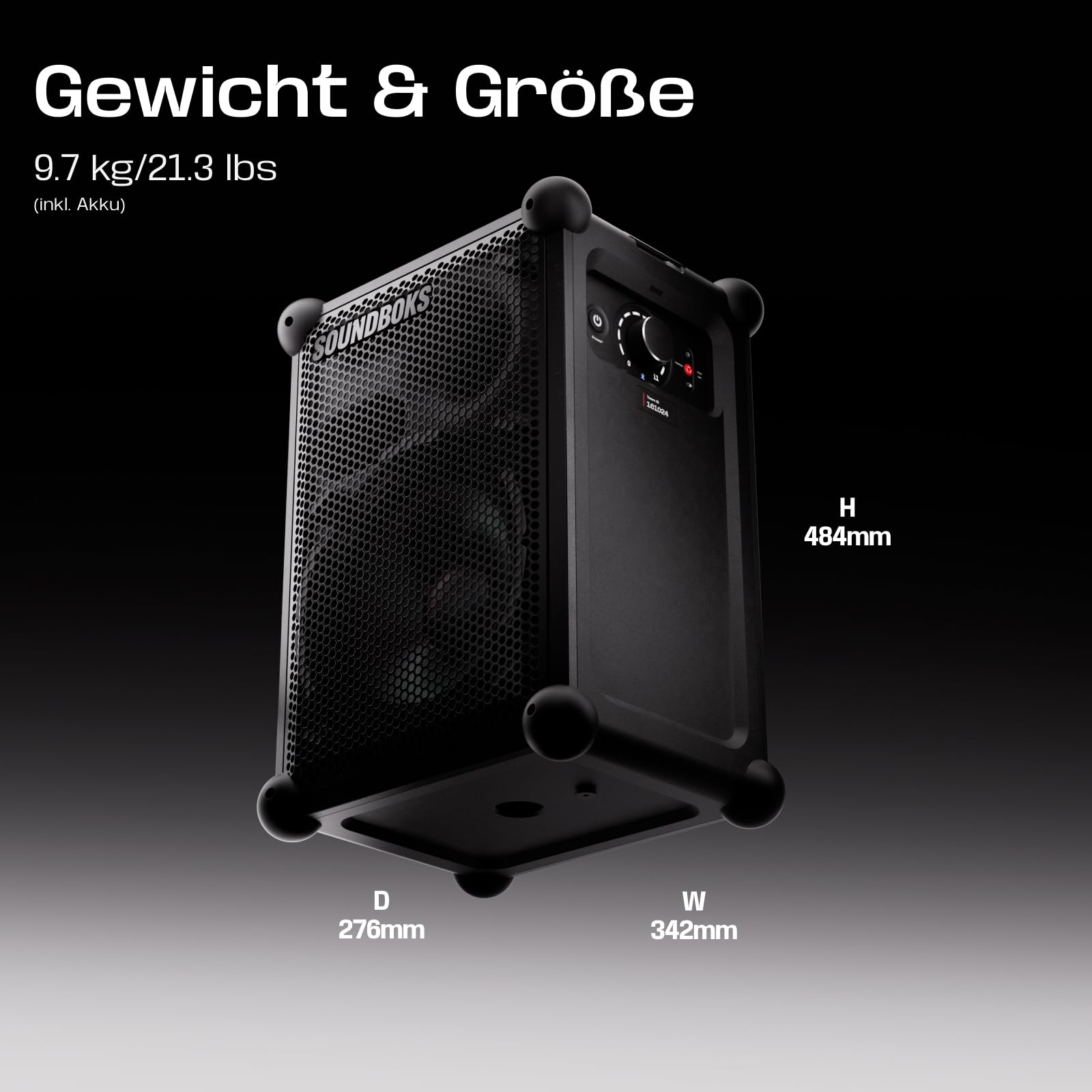 SOUNDBOKS Mix – Tragbarer Bluetooth-Lautsprecher – Robust & Wetterfest (IP65) – USB-C Akku – Extrem Laut – 121dB – Indoor & Outdoor Speaker – 40 Stunden Laufzeit – (Schwarz) 9