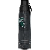 Tervis Venture Water Bottle Michigan State Spartans - Full Speed Triple Insulated Tumbler Travel Cup Keeps Drinks Cold & Hot, 36oz, Stainless Steel