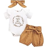 Aoswep Baby Girl Clothes Infant Newborn Girl Outfits Summer Clothes Romper Short