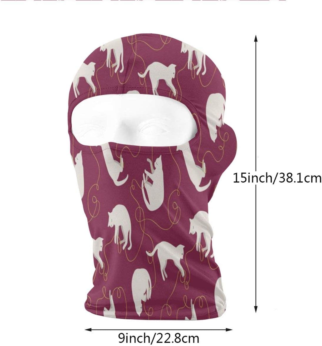 LoveBea Balaclava Reindeer Wink Full Face Masks Ski Mask Motorcycle Hood Cycling Sports Snowboard