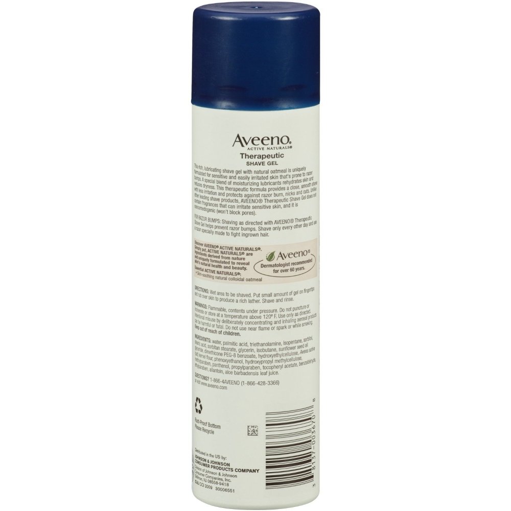 Amazon Com Aveeno Active Naturals Therapeutic Shave Gel 7 Oz Beauty