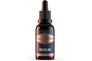 King C. Gillette Beard Oil for Men - Argan, Jojoba, Avocado, Macadamia Seed and Almond Oils - Moisturize and Soften Beard