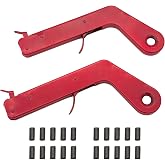 GUTIMORE Pistol Rock Style Flint Striker 2PC with 20 Striker flints, Camping Stove Striker, Torch Striker, Spark Lighter,for Welding, Camping Stove, Torch