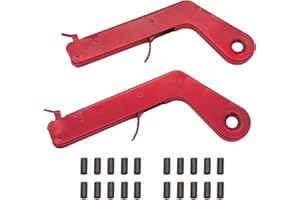 GUTI-MORE GUTIMORE Pistol Rock Style Flint Striker 2PC with 20 Striker flints, Camping Stove Striker, Torch Striker, Spark Lighter,for Welding, Camping Stove, Torch