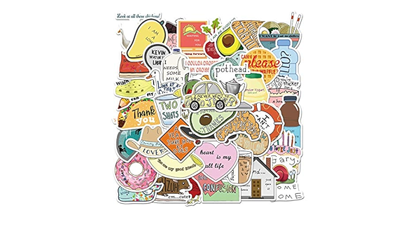 BLOUR 50PCS / Set Vine English Sticker para calcomanía en la ...