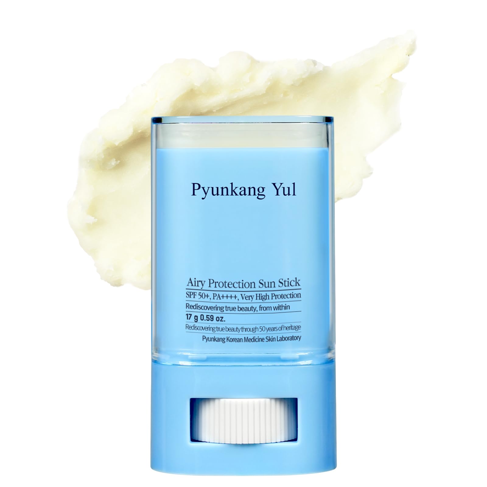 [PKY] Pyunkang Yul Airy Sun Stick SPF 50+ PA++++, Invisible Finish Sunscreen for Sensitive Skin, Non-Greasy & Travel-Friendly, Centella + Green Tea, Korean Skincare (17g)