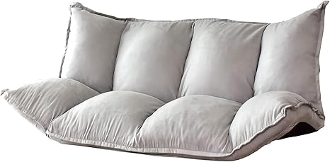 Amazon Doris ソファー ローソファー ソファーベッド フロアソファ ソファ カウチ リクライニング 低い こたつ用 2人掛け 一人暮らし ふわふわ ごろ寝 ボリューム 肉厚 角度調整 幅160cm ファブリック グレー バーニーズ ソファベッド オンライン通販