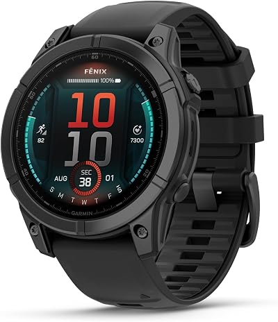 Garmin fēnix E 47mm GPS Smartwatch Slate Grey Black 16 Day Battery