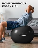Trideer Exercise Ball 5 Sizes Anti-Burst Office Chair Pilates Yoga 45-85cm view 4