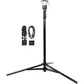 DEVOS - LightRanger 1200 Telescoping Camp Light, 9 ft tall with 1200 lumens, Rechargeable LED Lantern, Up to 80-hour Runtime, 1-Year Warranty, Includes Carry Case